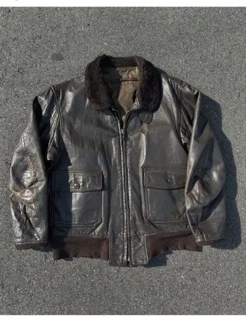 60s~70s 미군 실용 G-1 Mil-J-7823E 가죽 자켓