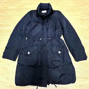 any FAM 다운 코트 사이즈 3 여성용 방한 블랙 페더