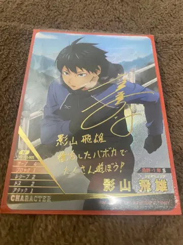 하이큐!! 바보카!! BREAK 카게야마 토비오 사인 비