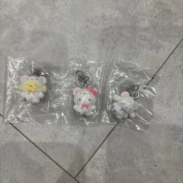 산리오 포근포근 스노우 마커 액세서리 가챠 가챠가챠