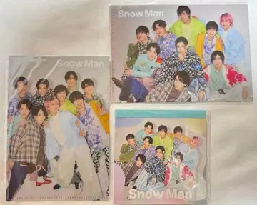 SnowMan 포트레이트 시리즈 미니 클리어 파일 A, B 메모장