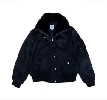 Y2K archive GAP 퍼 봄버 플라이트 자켓 크롭 기장