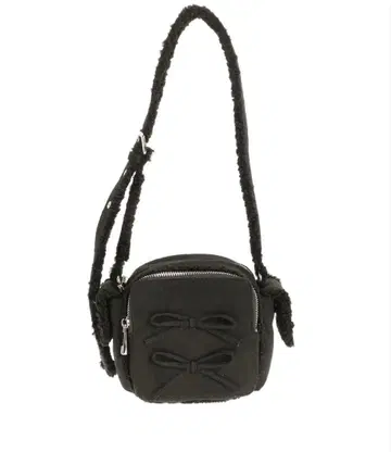 에모다 EMODA 페이크 무스탕 박스 리본 백