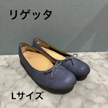 리게타 Re getA 보라색 리본 포함 플랫슈즈