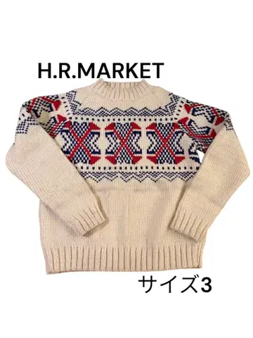 H.R.MARKET 아이슬란드풍 니트 스웨터 사이즈 3