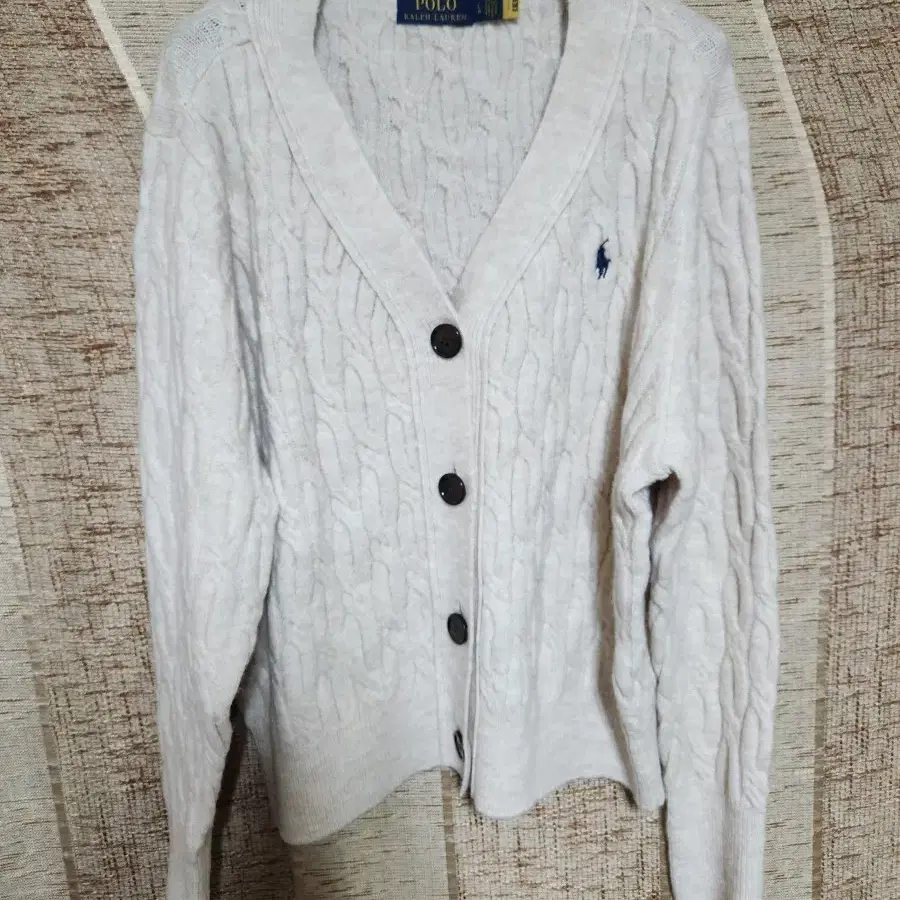 Polo Ralph Lauren Women's Cable Knit Cardigan (L)