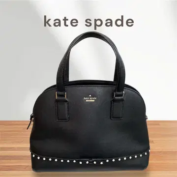 [ 새상품급 ] 케이트 스페이드 사피아노 스터드 리본 돔형 백 블랙