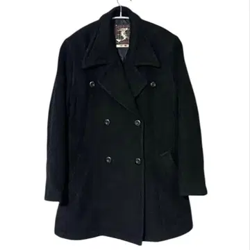 SABUROKU 체스터 코트 울 코트 블랙 모헤어 혼방 아우터