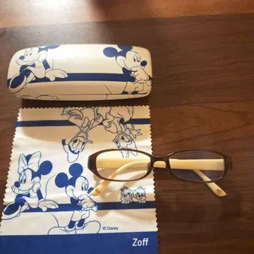Zoff 디즈니 안경 프레임 케이스 안경닦이 세트