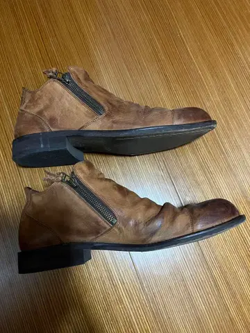 VARISISTA 바리스타 사이드 지퍼 부츠 브라운 41