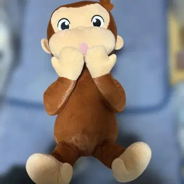 호기심 많은 조지 슈퍼 라지 봉제 인형 부끄러워!