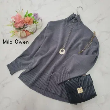 새상품급*미라 오웬 하이넥 울 혼방 니트 풀오버