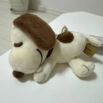스누피 봉제 인형 키링 약 10cm