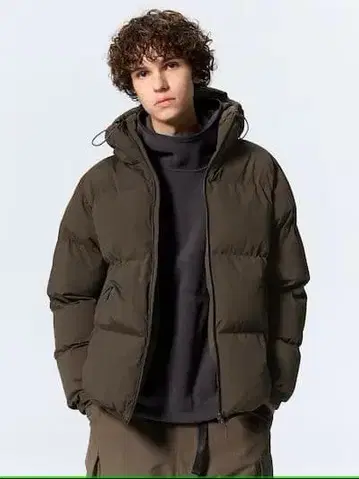 GU 히트 패디드 블루종 [ L ] 다크 브라운 [ 새상품 미사용 ]