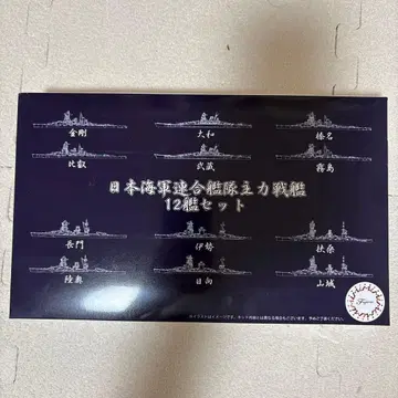 일본 해군 연합 함대 주력 전함 12척 세트