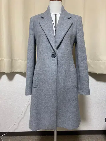 [ 새상품급 ] 그레이 테일러드 롱 코트 ZARA 정가 2만