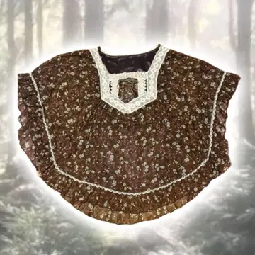 y2k 페어리 그런지 모리걸 coquette 레이스 꽃무늬 튜닉