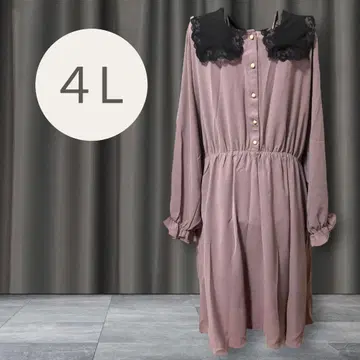 Re-J 세일러 카라 부착 원피스 4L