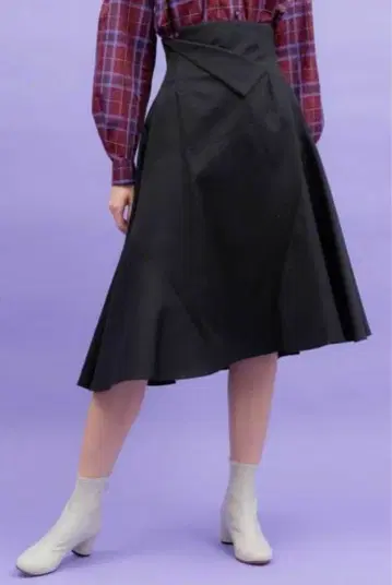 UNITED TOKYO 울 아지메 플레어 스커트