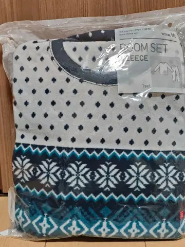 새상품 유니클로 마이크로 플리스 룸 세트 남성용 M