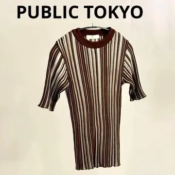public tokyo 반팔 니트