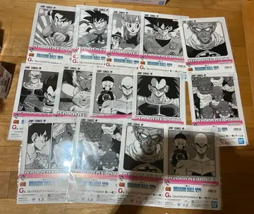 드래곤볼 제일복권 G상 코믹스 클리어 파일 세트 11종 14매