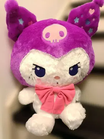 말랑말랑 산리오 캐릭터즈 슈퍼 라지 봉제 인형 '쿠로미'