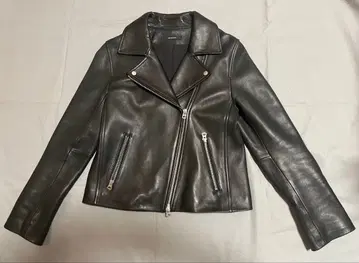 [ 천연 가죽 ] 램 가죽 더블 라이더 자켓 블랙/S 사이즈