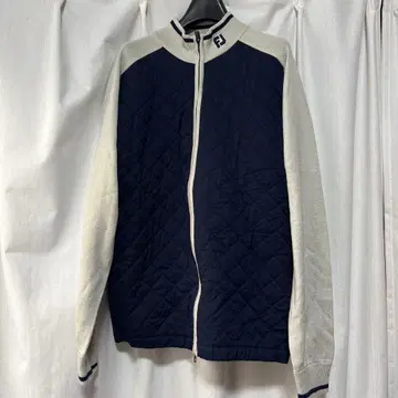 풋조이 니트 블루종 M 사이즈 네이비 타이틀리스트 fj 스웨터