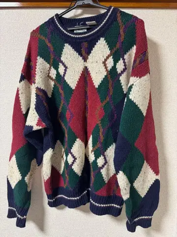 417 아가일 무늬 스웨터 L 사이즈