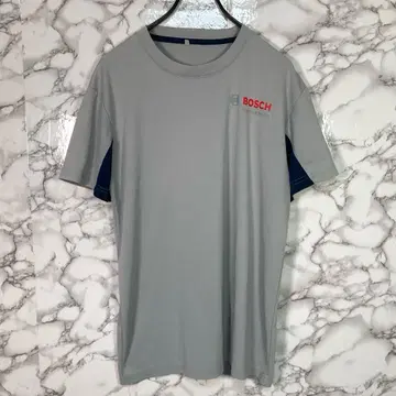빈티지 BOSCH (F) 로고 프린트 반팔 티셔츠 그레이