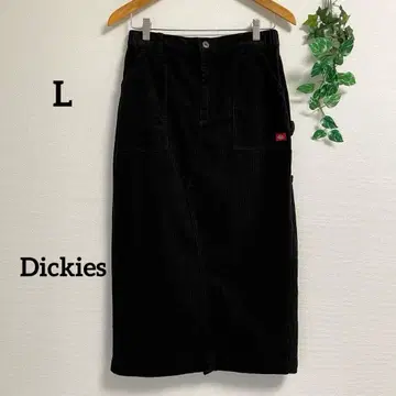 Dickies*L 블랙 코듀로이 스커트 블랙 디키즈
