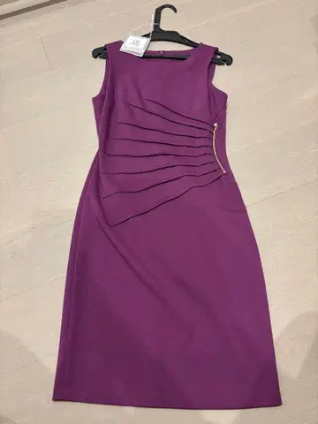 IVANKA TRUMP 보라색 슬리브리스 원피스