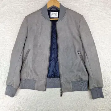 남성용 비기 페이크 스웨이드 블루종 MA-1 그레이 M