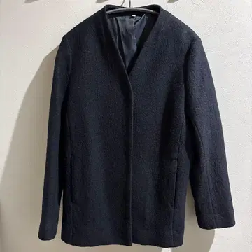 무인양품 프렌치 울 혼방 니트 블루종