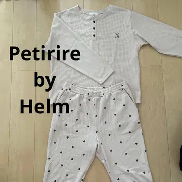 푸티르 바이 헬름 하트 무늬 와플 룸웨어 LP 사이즈