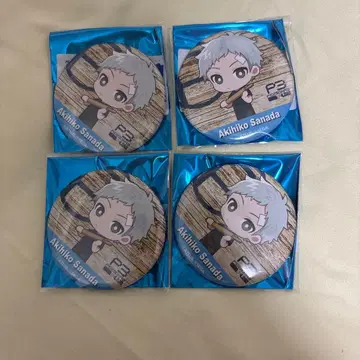 페르소나 3 아르바이트 사나다 아키히코 캔뱃지 4개 세트