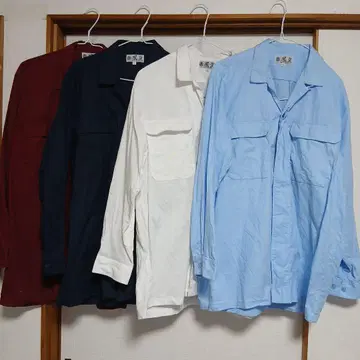 토비 셔츠 봉황 작업옷 L 4색 세트 묶음 판매