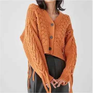 FRAY I.D 프레이 아이디 레이스업 케이블 가디건