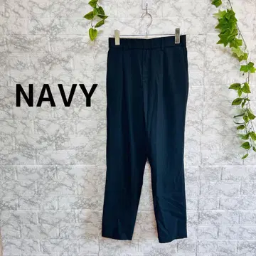 [ g28 ] [ 네이비 ] 블랙 슬랙스 스트레치 허리밴딩 [ M ]