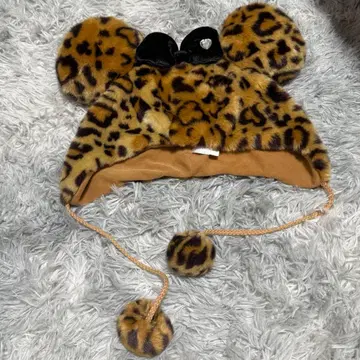 디즈니 팬캡 레오파드 무늬 미니