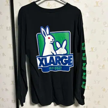 fr2 X-Large 콜라보 롱t 블랙 L