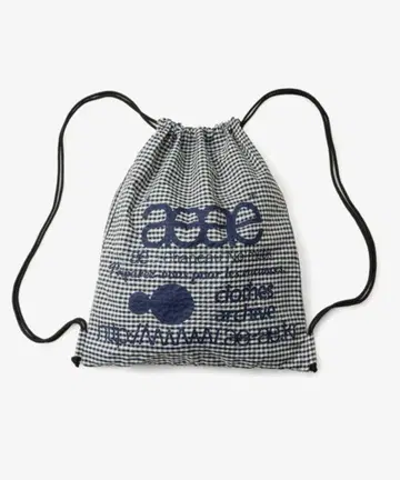 aeae WEB LOGO CHECK GYM SACK