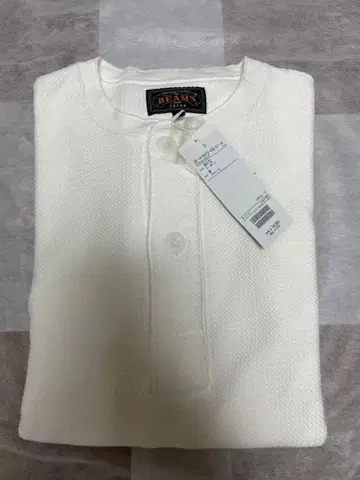 (새상품 택 포함) 헨리넥 와플 긴팔