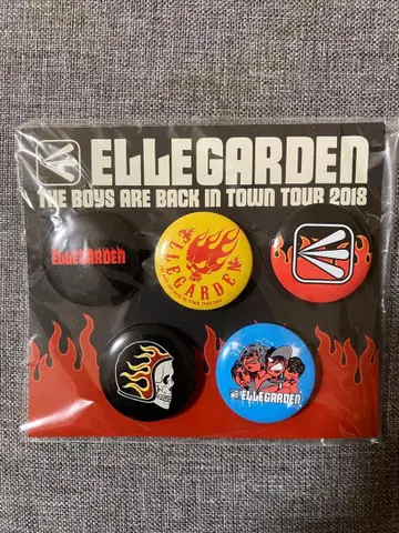 ELLEGARDEN 캔뱃지 세트 2018년 투어