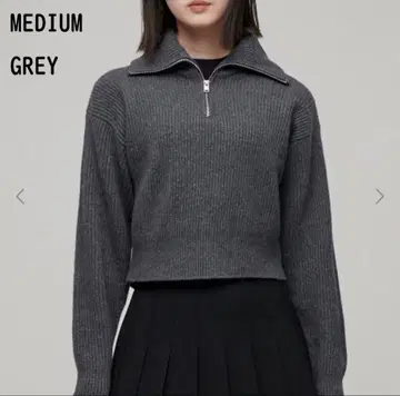 무신사 스탠다드 니트 스웨터 하프 지퍼 니트