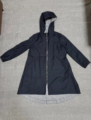 LE CIEL BLEU 컷 폰딩 코트 36 네이비