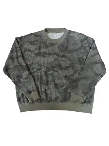 SCREEN STARS 와플T 카모 무늬 서멀 롱T 카모플라주