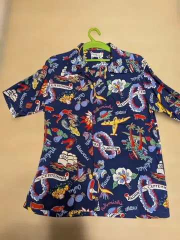 선서프 x 히노야 히노야 70주년 기념 별주 모델 하와이안 셔츠