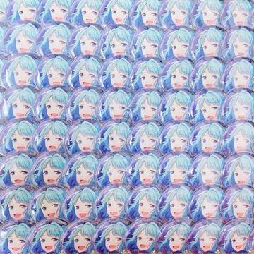 시노 하지메 캔뱃지 80개